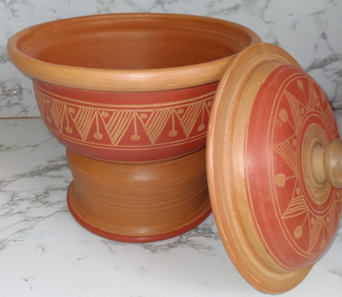 Hand made Clay pot 9inch gas / electric stove capable Etsy