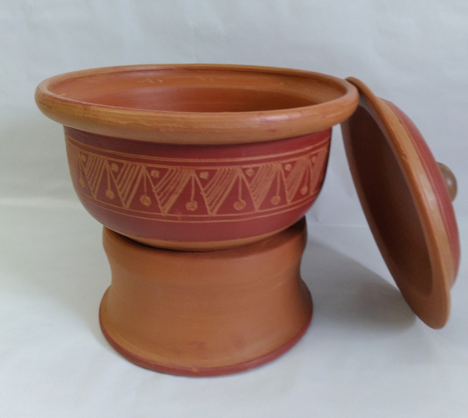 Hand made Clay pot 9inch gas / electric stove capable Etsy