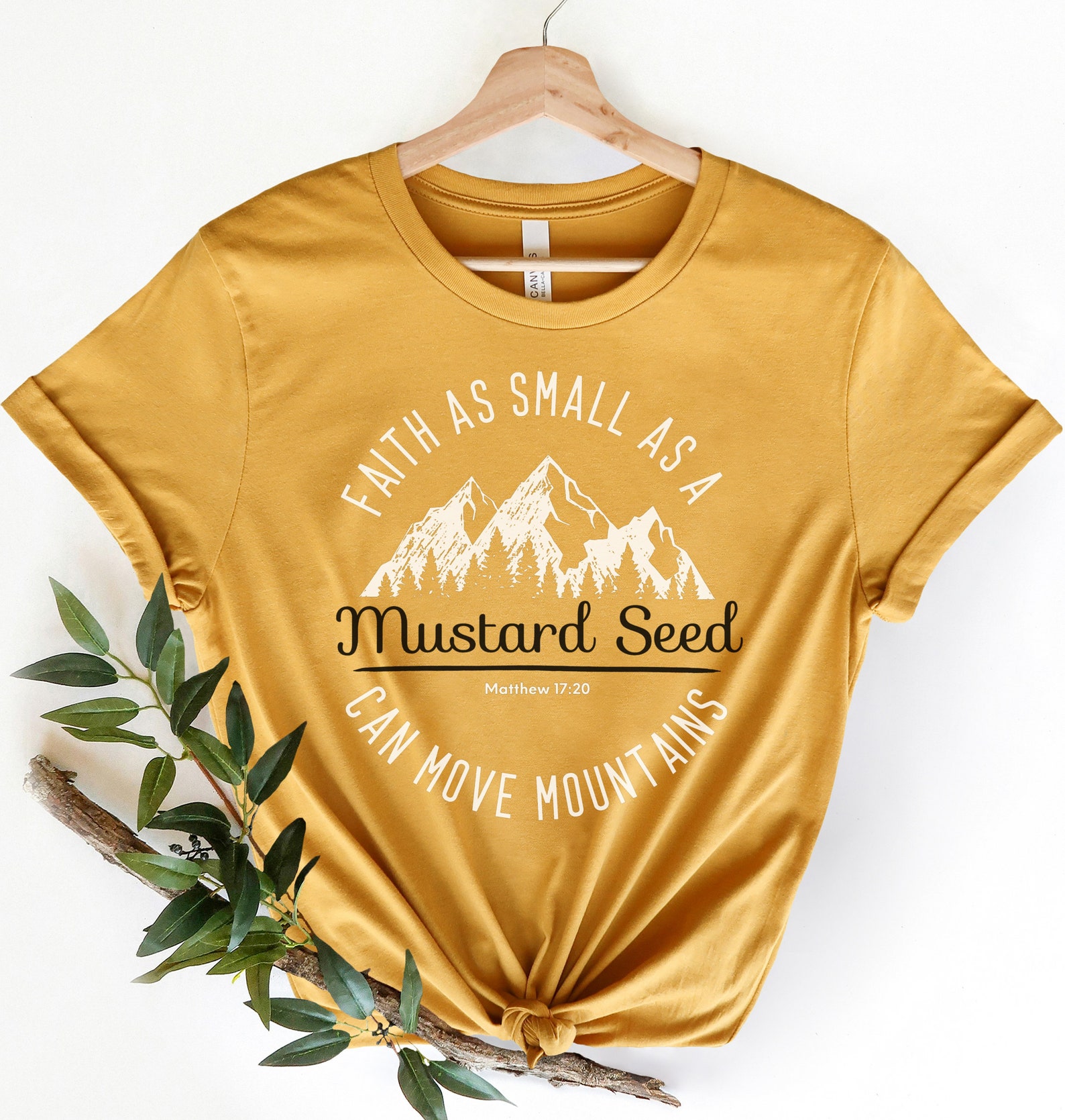 Faith of a Mustard Seed Tshirt Christian Tshirt Church Etsy UK