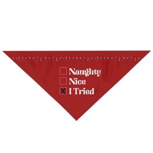 Christmas List - Pet Bandana