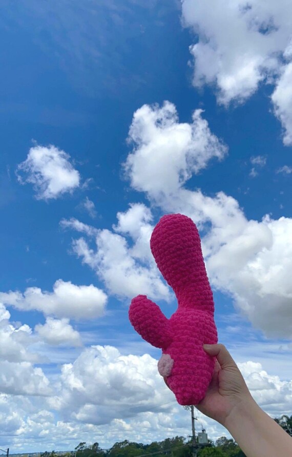 Crochet Vibrator Plush Stuffed Toy Adult Toy Joke Gag