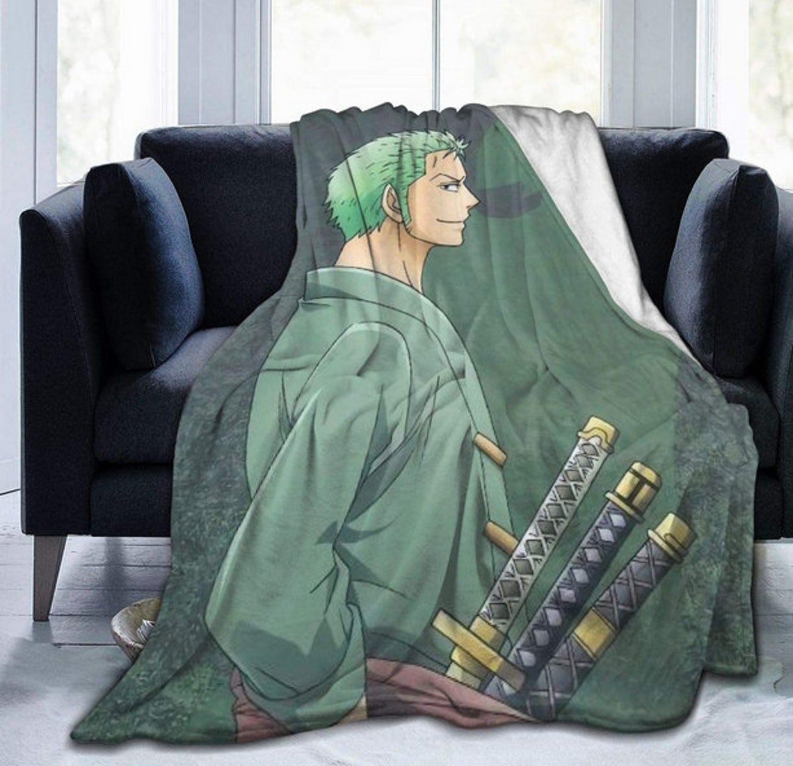 Roronoa Zoro One Piece Blankets Super Soft And Warm Bed For Etsy