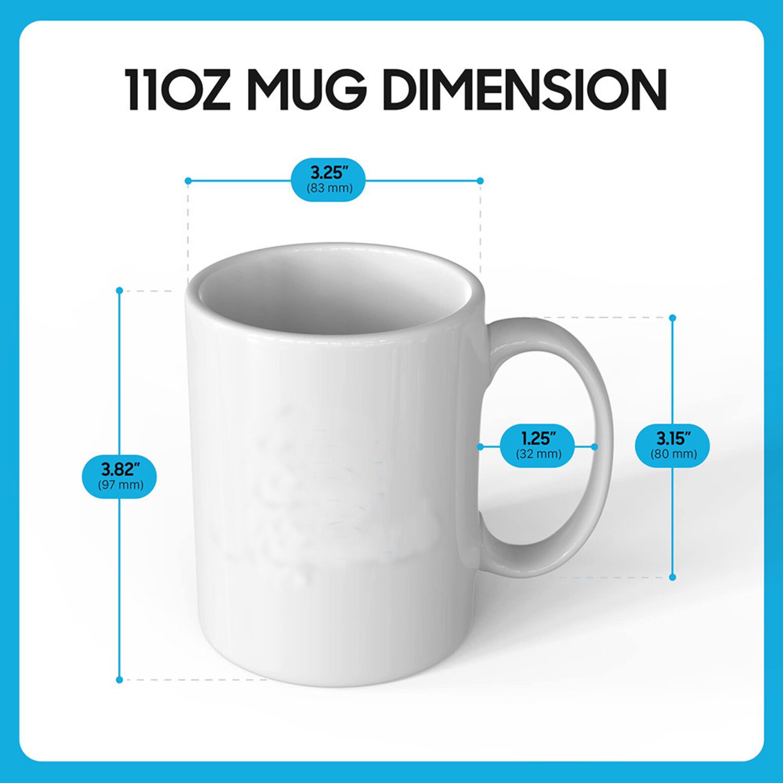 Coffee Mug One Piece 11 Oz 15 Oz Mug Customize Size Etsy