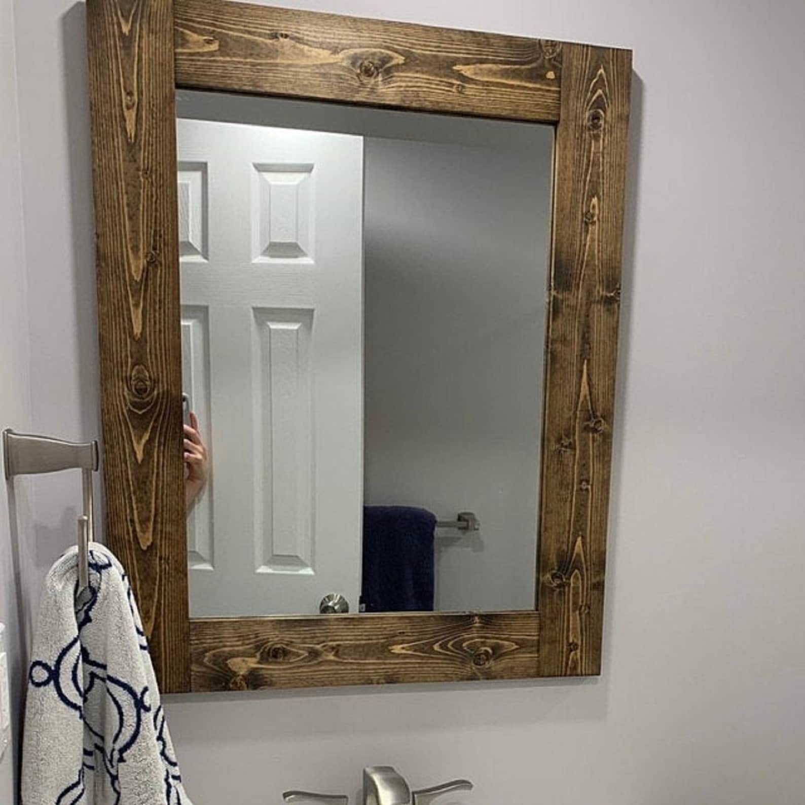 Rustic Wall Mirrors/Rustic Framed Mirror/Rustic Decor/Rustic Etsy