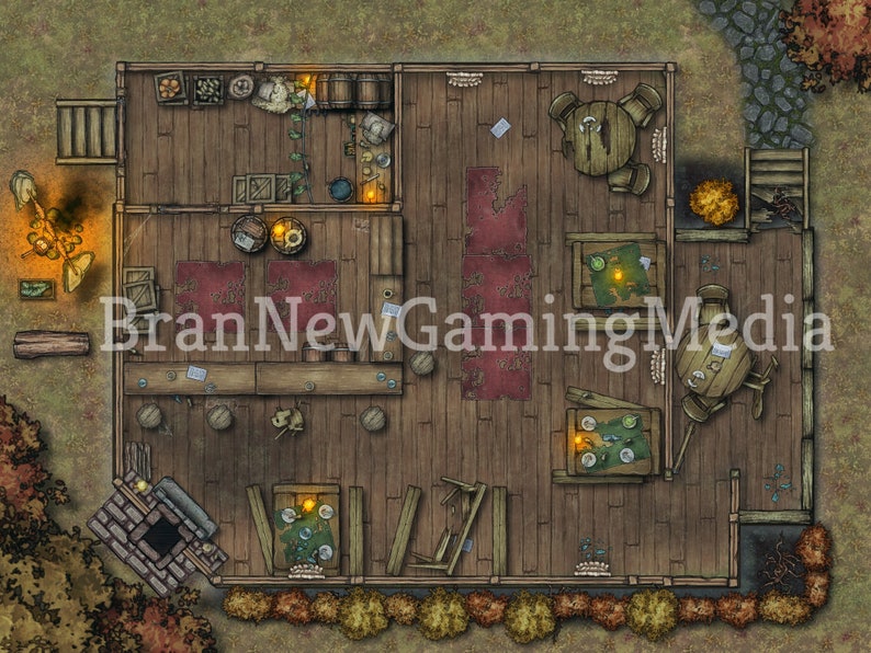 RPG Top Down Battle Map Pack "taverns & Inns" Can Be Used for Dnd and ...