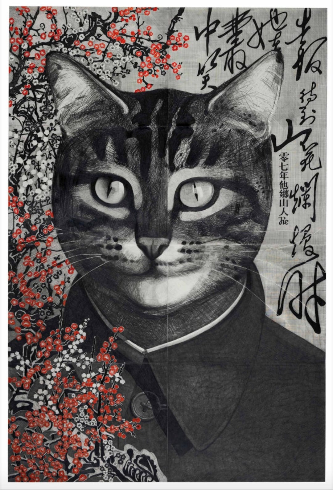 Portrait of Mao by Qui Jie Gallery Poster Chinese Art - Etsy