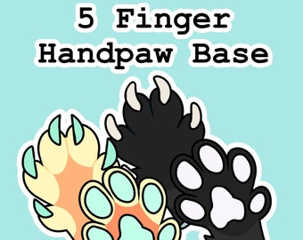 5 finger Handpaw Base (Psd file)