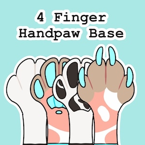 4 Finger Handpaw Base (Psd file)