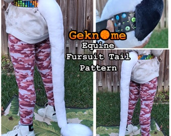 Equine Fursuit Tail Pattern + Tutorial (PDF Download)