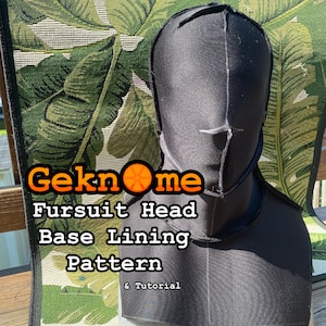 Fursuit Head Base Lining Pattern + Tutorial (PDF DOWNLOAD)