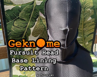 Fursuit Head Base Lining Pattern + Tutorial (PDF DOWNLOAD)