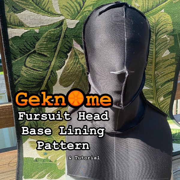 Fursuit Head Base Lining Pattern + Tutorial (PDF DOWNLOAD)