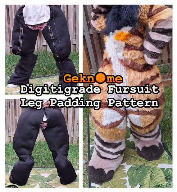 Fursuit Digitigrade Leg Padding Pattern +Tutorial(PDF Download)