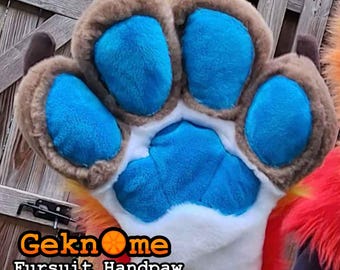 Four Finger Fursuit Handpaw Pattern + Tutorial (PDF Download) l