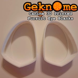 Blancs d'oeil de Toony Canine Fursuit Head imprimés en 3D - Compatible avec la base en mousse moulée « Toony Canine »