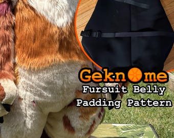 Fursuit Plush Belly Padding Pattern + Tutorial