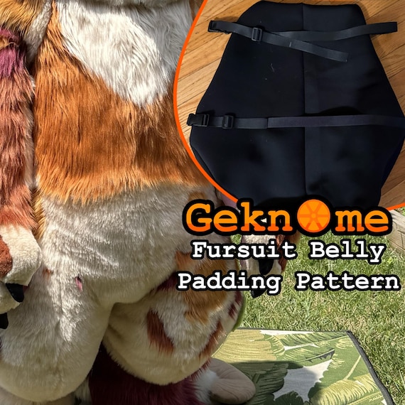 Fursuit Plush Belly Padding Pattern + Tutorial