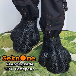 3D Printed TPU Plantigrade Fursuit Feetpaws 3D Printed