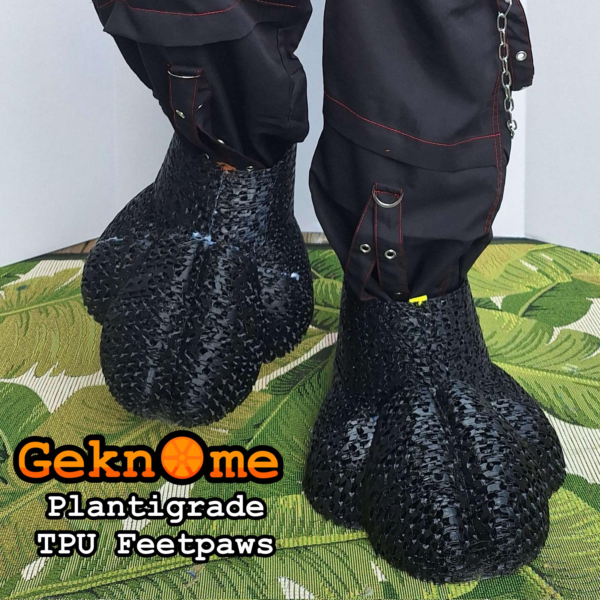 3D Printed TPU Plantigrade Fursuit Feetpaws 3D Printed