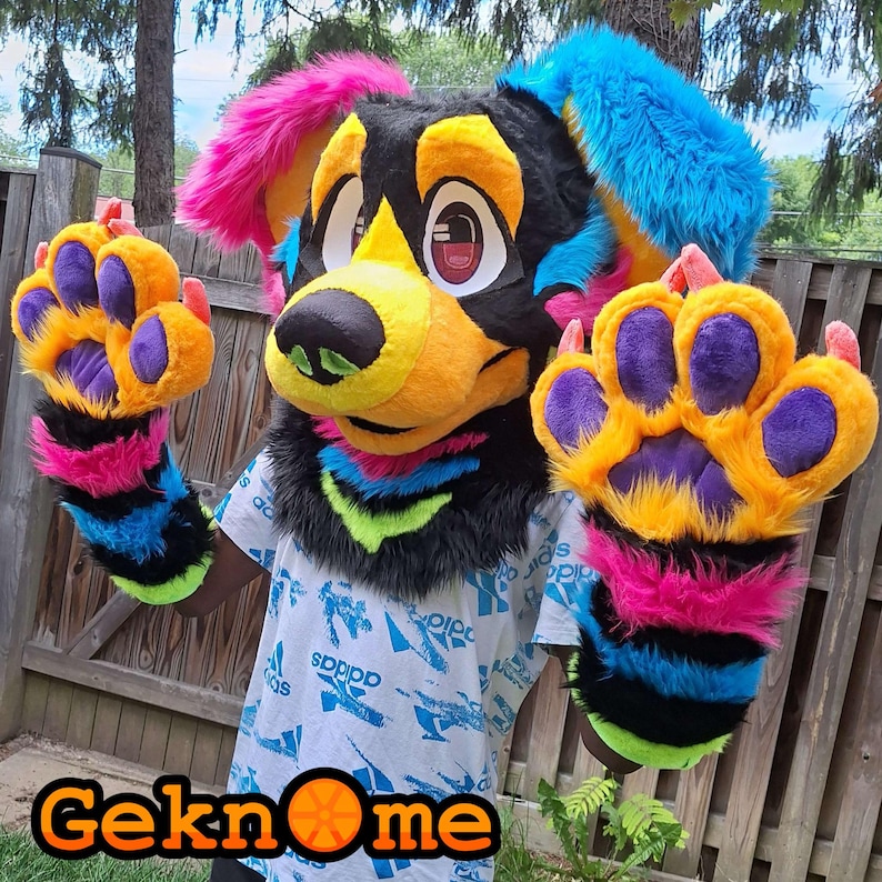 Four Finger Fursuit Handpaw Pattern + Tutorial (PDF Download) L - Etsy