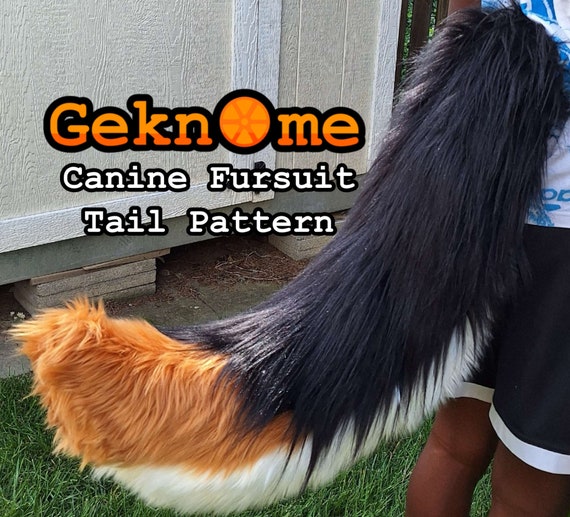 Fursuit Canine Dog Tail Pattern + Tutorial (PDF Download)