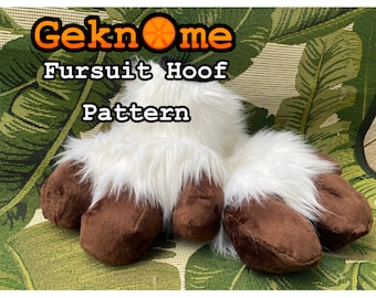 Patrón de pezuña de fursuit (Descargar PDF)