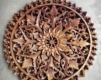 pic Balinese Wood Carving Wall Art etsy