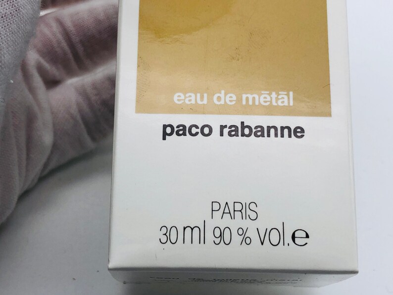 Parfüm Eau De Metal PACO RABANNE VINTAGE 30 ml Spray Edt raro eingestellte Erstausgabe Eau de Toilette Bild 7