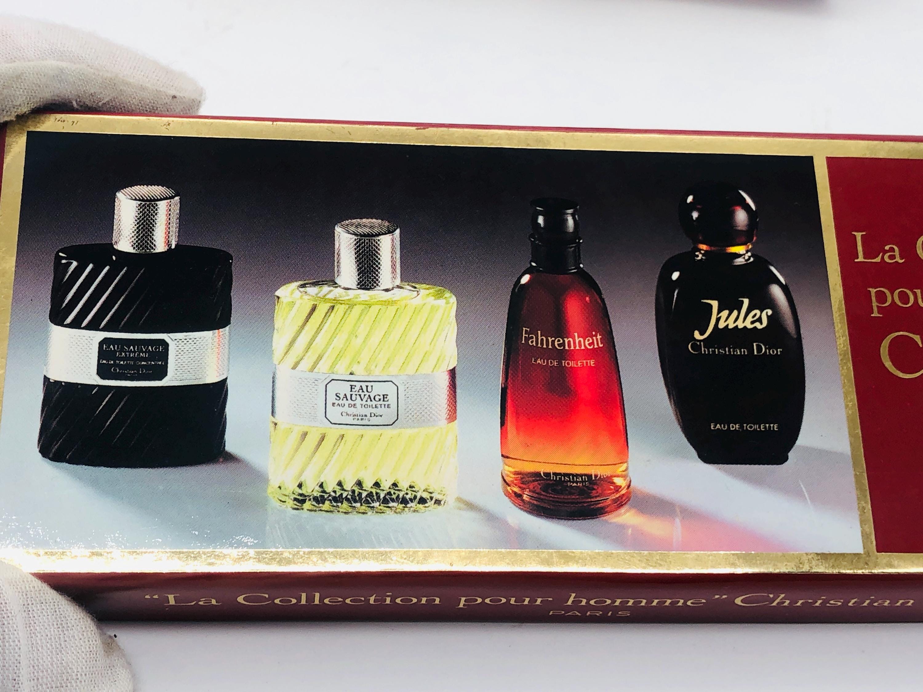 DIOR Collection Pour Homme Mignon EDT 4x 10 Ml Fahrenheit Jules Sauvage Perfume Miniature Mini Rare Vintage Etsy