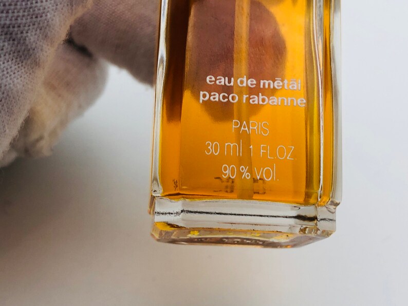 Parfüm Eau De Metal PACO RABANNE VINTAGE 30 ml Spray Edt raro eingestellte Erstausgabe Eau de Toilette Bild 4