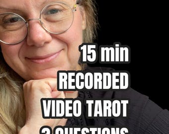 Real Tarot Reading Video | No AI | Recorded 15 minutes | Three Questions |