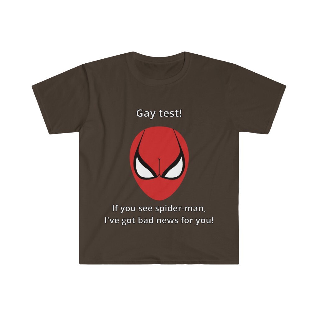 Spiderman gay test shirt Clearance