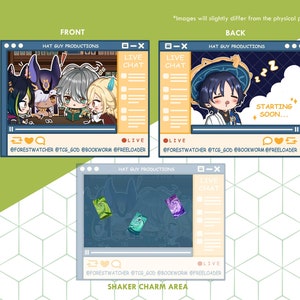 原神 スメル シェイカー キーホルダー (両面 ft. ティグナリ、サイノ、アル ハイサム、カヴェ、ワンダラー)