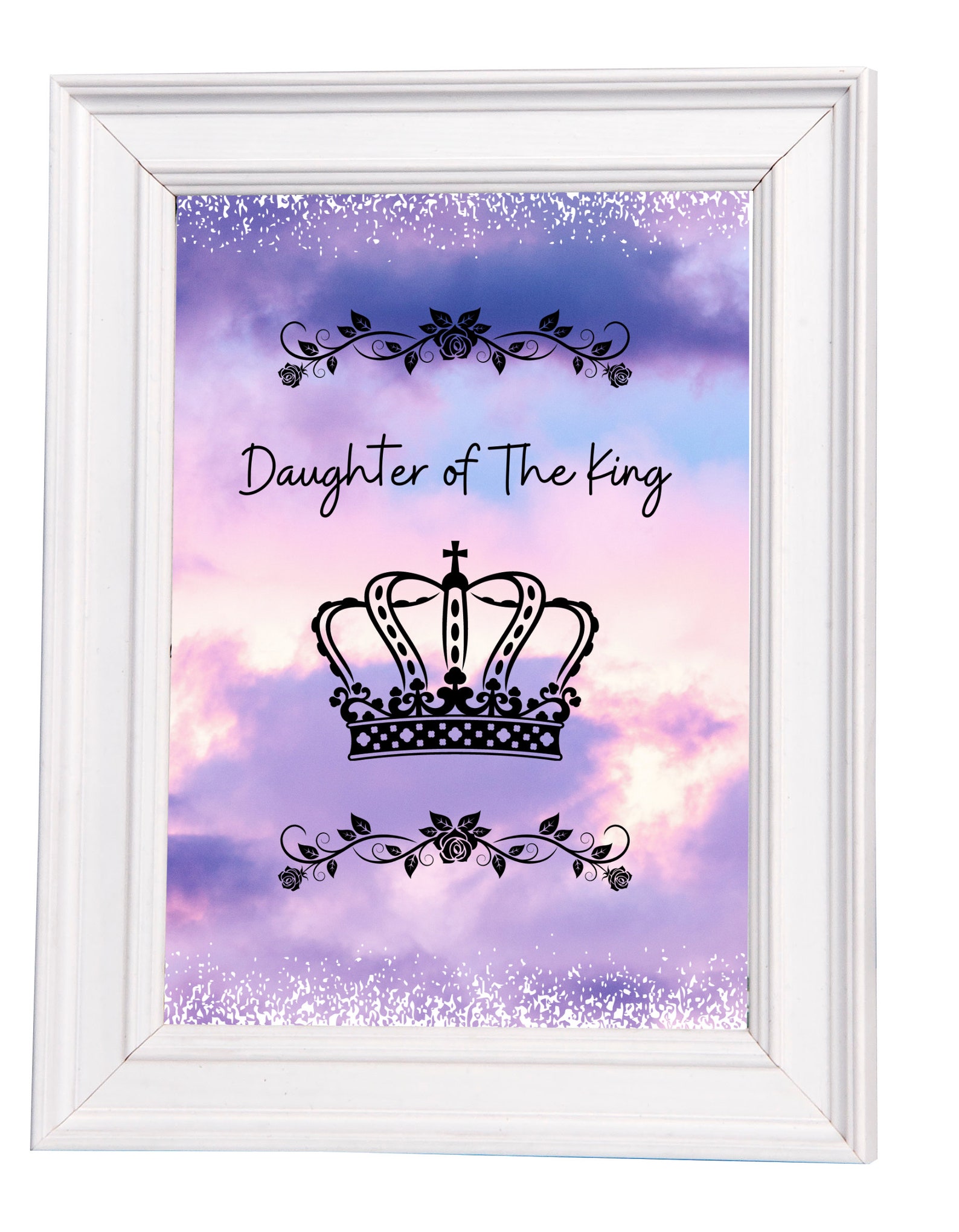Daughter Of the King digital printable wall art 5x8 | Etsy