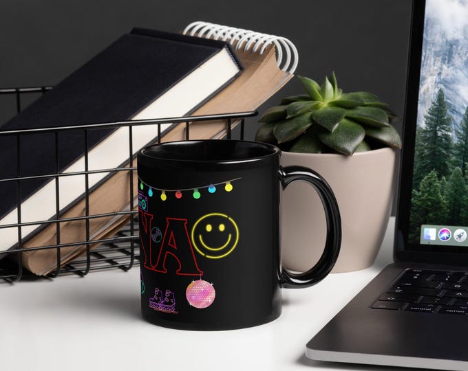 Featured listing image: Hawkins Inspired Personalized Mug | Custom Name Ceramic Coffee Cup | 15oz Glossy Hawkins Fan Merch