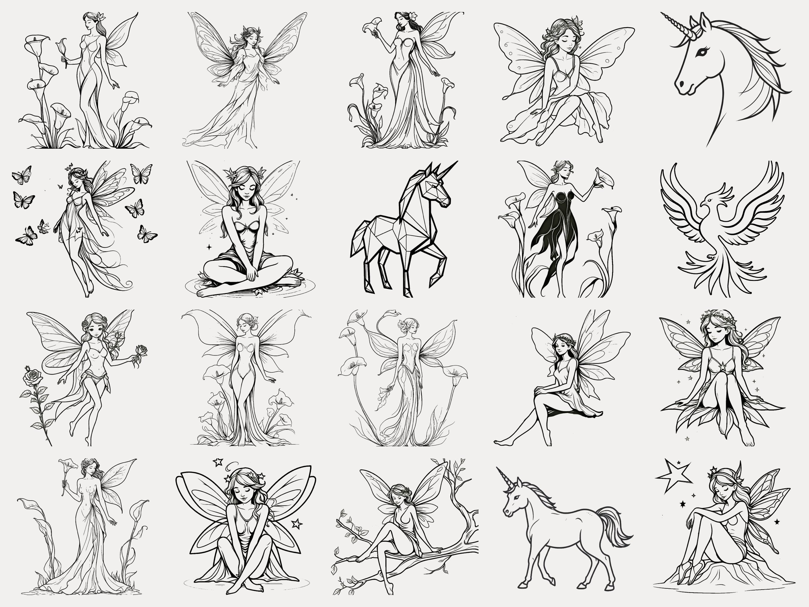Simple Fairy Tattoo Designs 700x700