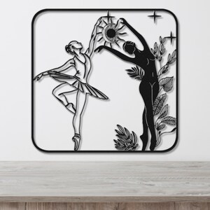Dancer Gift, Metal Wall Art, Dancing Décor, Many Sizes & Colors, Silhouette Dancing, Wall Art, Ballet Dance, Gift for a Dancer, Dance Mom