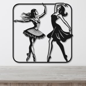 Dancer Gift, Metal Wall Art, Dancing Décor, Many Sizes & Colors, Silhouette Dancing, Wall Art, Ballet Dance, Gift for a Dancer, Dance Mom