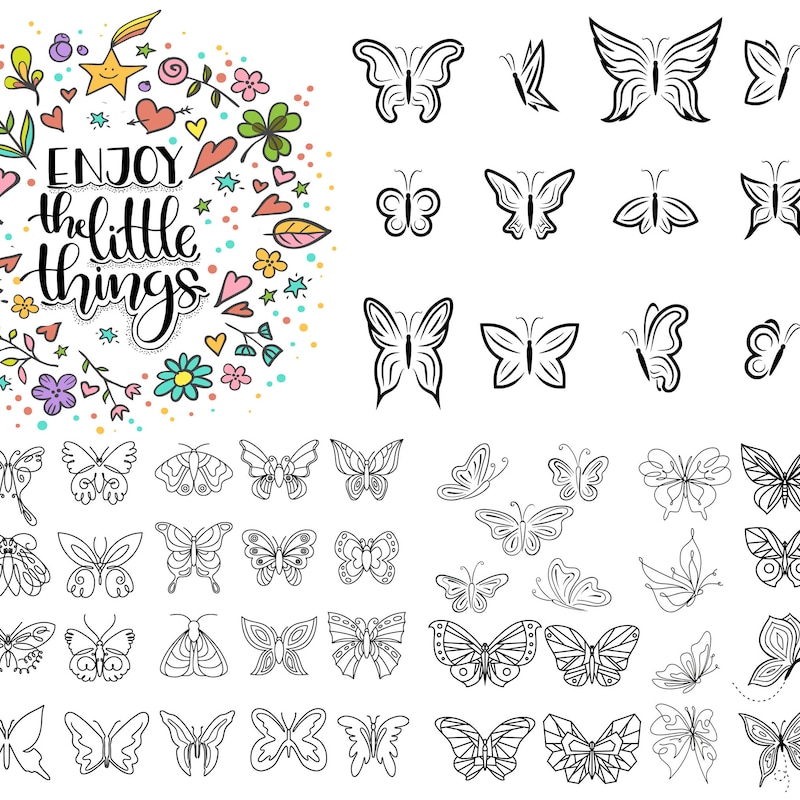 Butterfly Tattoo Stencil - Etsy