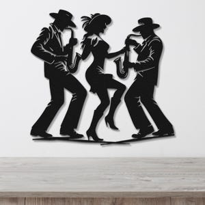 Dancer Gift, Metal Wall Art, Dancing Décor, Many Sizes & Colors, Silhouette Dancing, Wall Art, Ballet Dance, Gift for a Dancer, Dance Mom