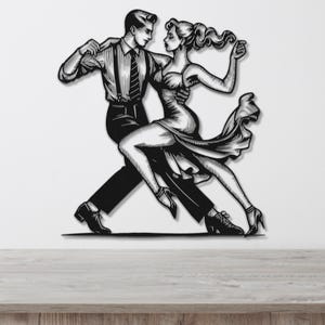Dancer Gift, Metal Wall Art, Dancing Décor, Many Sizes & Colors, Silhouette Dancing, Wall Art, Ballet Dance, Gift for a Dancer, Dance Mom