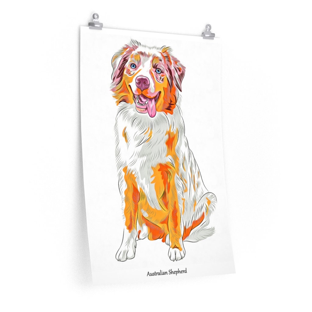 Australian shepherd  etsy Australian shepherd  etsy