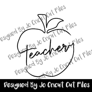 Profesor Apple SVG, PNG / Cricut Compatible