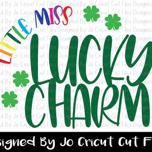 Little Miss Lucky Charm SVG, PNG / Cricut compatibel