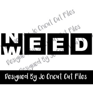 Need Weed SVG, PNG / Cricut kompatibel