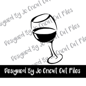 Wine Glass SVG, PNG / Cricut Compatible