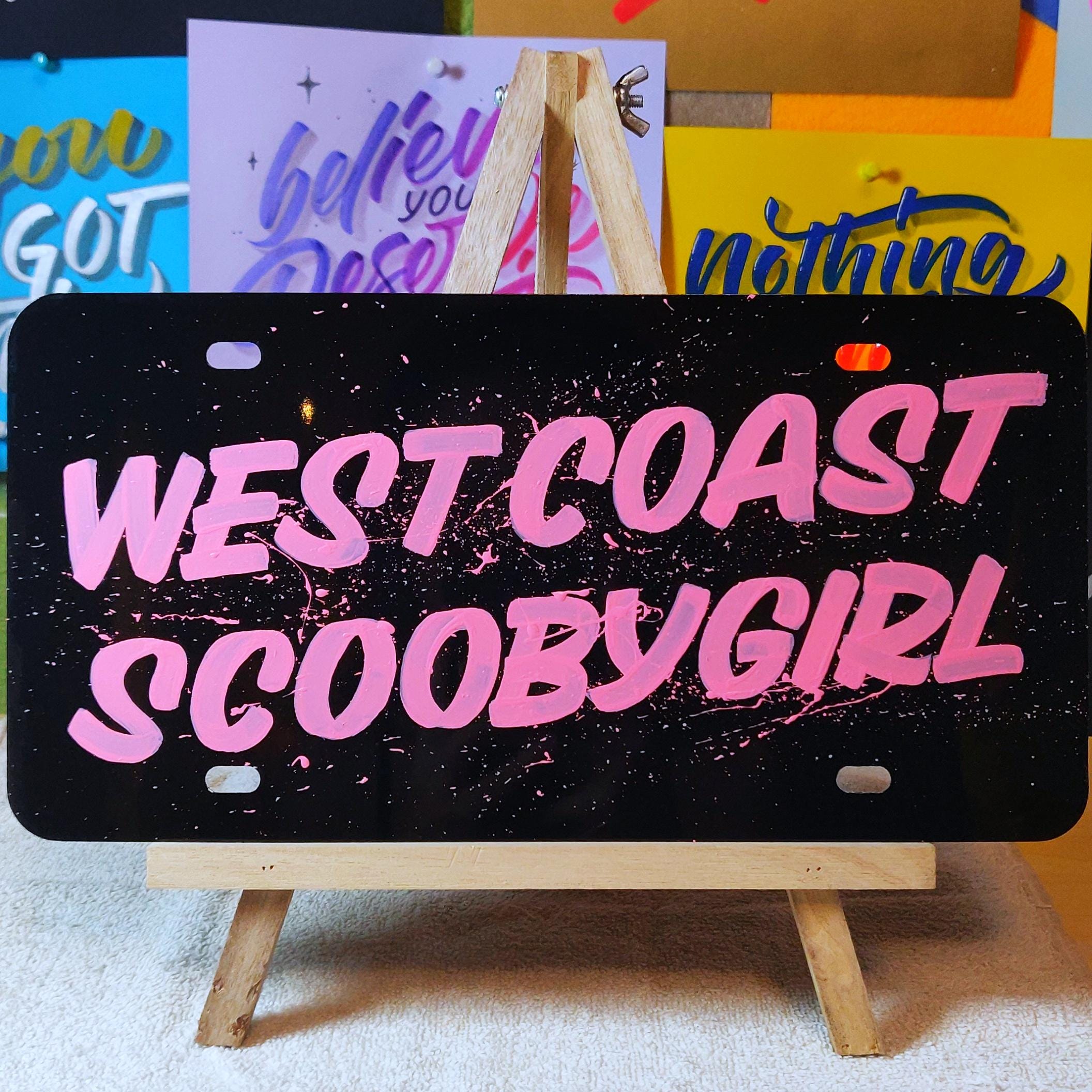 Vaanity Sign Custom Vanity Plate, Painted Sign, Hand Drawn Lettering Designs, Made ...