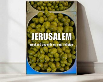 Jerusalem Poster Print — Israel Wall Art