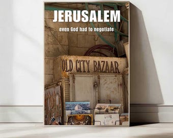 Jerusalem Poster Print — Israel Wall Art