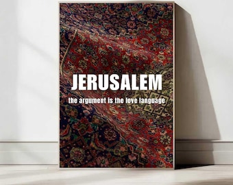 Jerusalem Poster Print — Israel Wall Art